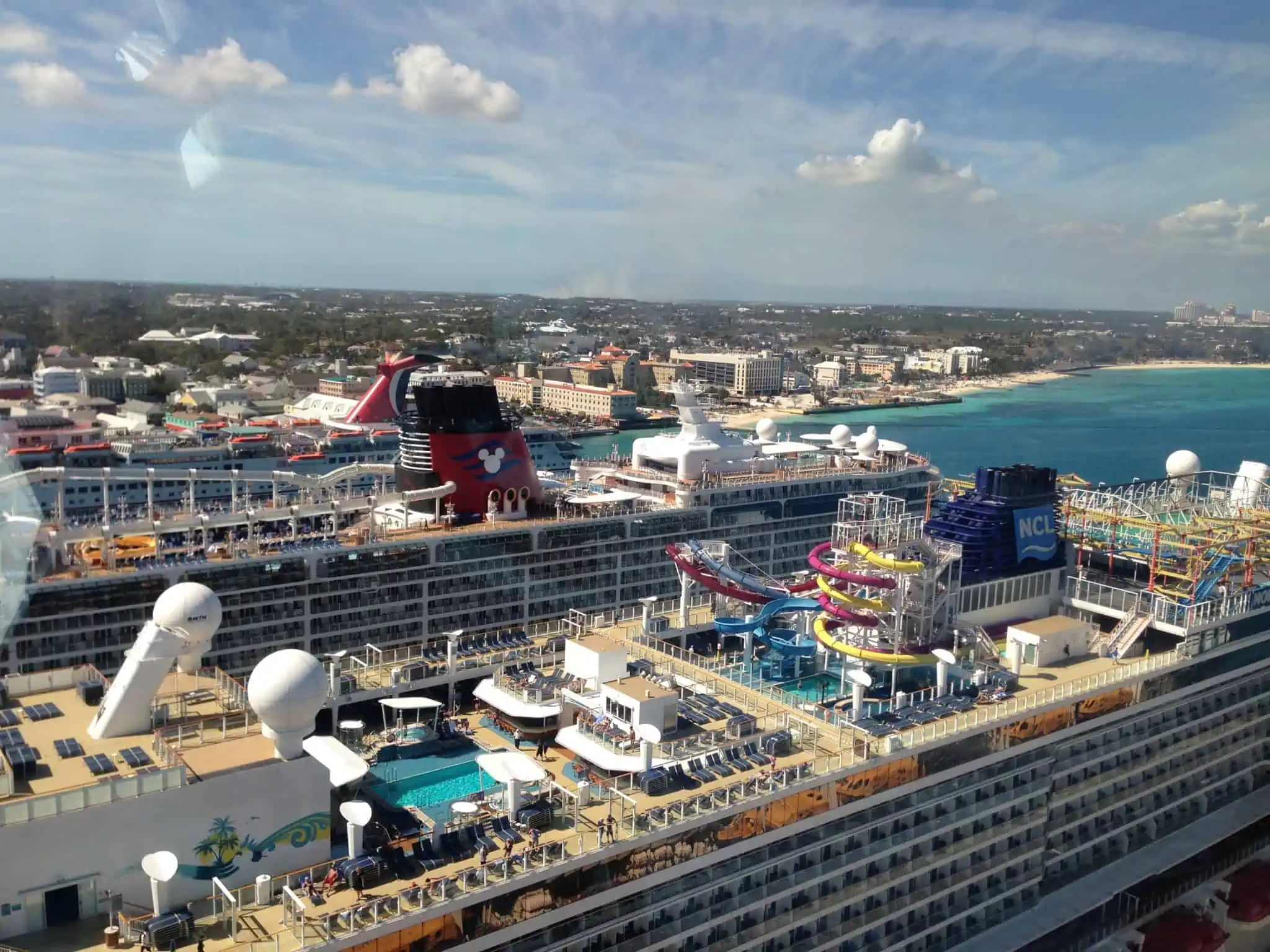 cruise ships docked Nassau