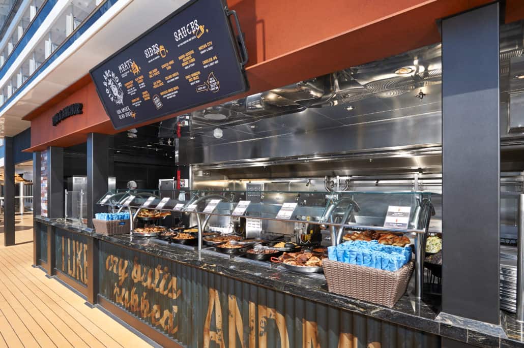 Guy's Pig & Anchor Bar-B-Que in Carnival Cruise Line