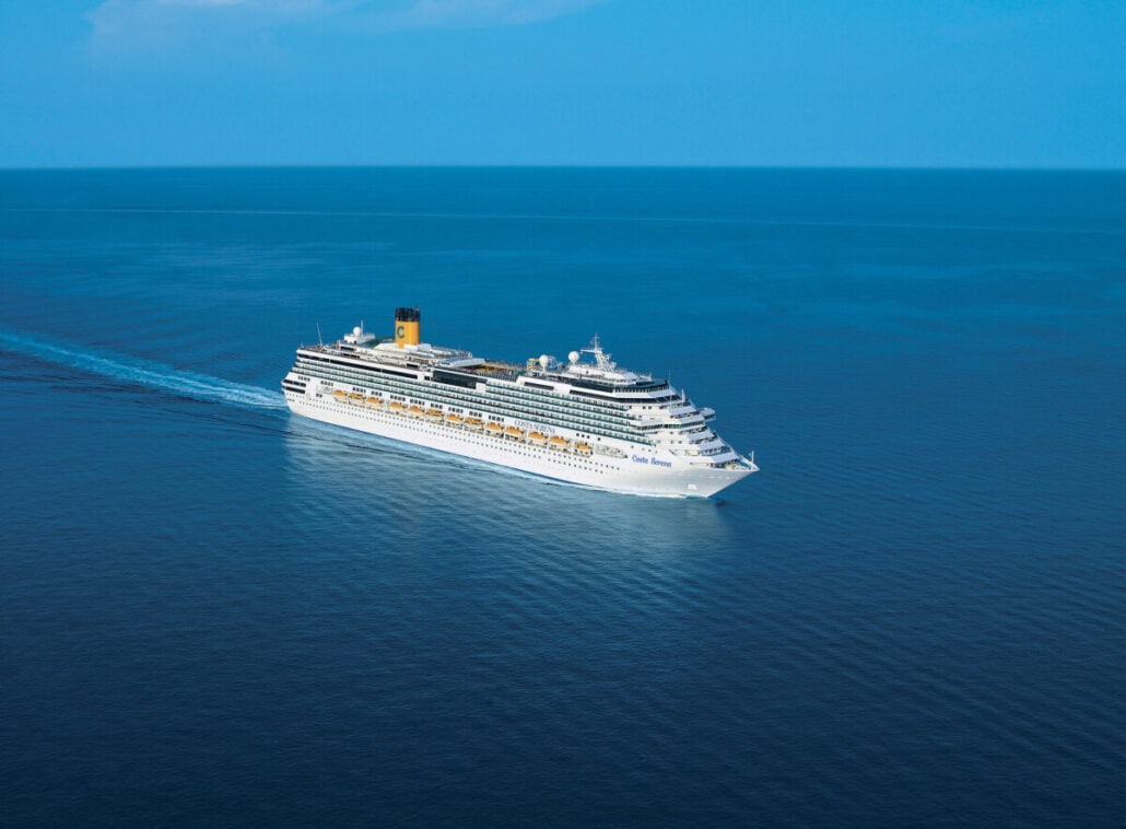 Costa Serene aerial view