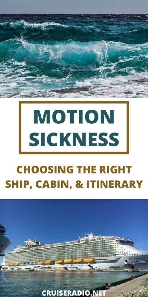 motion sickness choosing the right ship cabin and itinerary pinterest image