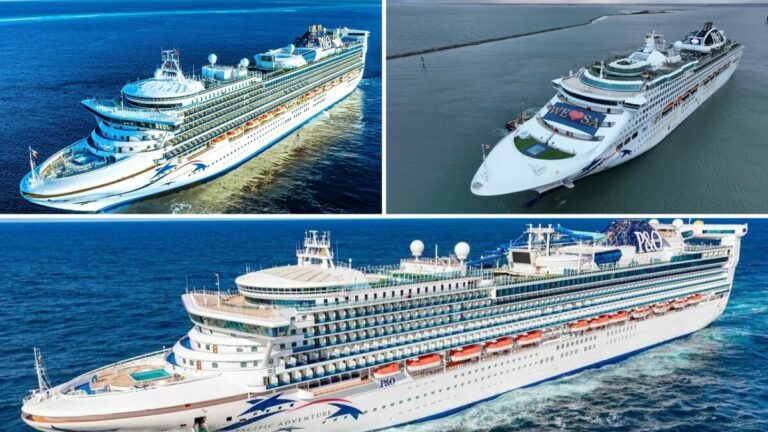 P&O Cruises Australia Ships by Size: Biggest to Smallest