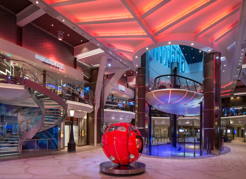 Interior of Rising Tide Bar in Royal Caribbean