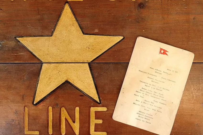 Titanic dinner menu